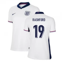Damska Koszulka Piłkarska Anglia Marcus Rashford #19 Euro 2024 Domowa