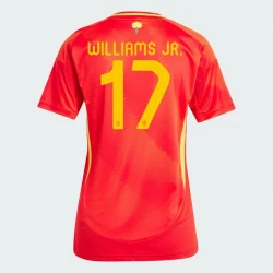 Damska Koszulka Piłkarska Hiszpania Nico Williams Jr. #17 Euro 2024 Domowa