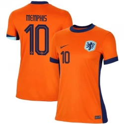 Damska Koszulka Piłkarska Holandia Memphis Depay #10 Euro 2024 Domowa