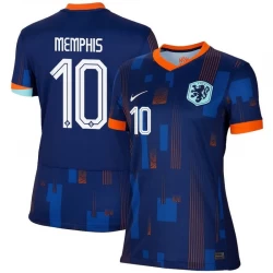 Damska Koszulka Piłkarska Holandia Memphis Depay #10 Euro 2024 Wyjazdowa