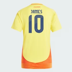 Damska Koszulka Piłkarska Kolumbia James Rodríguez #10 Copa America 2024 Domowa
