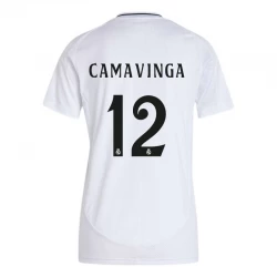 Damska Koszulka Real Madryt Eduardo Camavinga #12 2024/25 Domowa