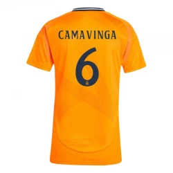 Damska Koszulka Real Madryt Eduardo Camavinga #6 2024/25 Wyjazdowa