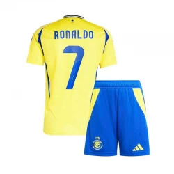 Dzieci Koszulka Al-Nassr FC Cristiano Ronaldo #7 Komplet 2024/25 Domowa
