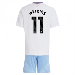 Dzieci Koszulka Aston Villa Watkins #11 Komplet 2024/25 Wyjazdowa