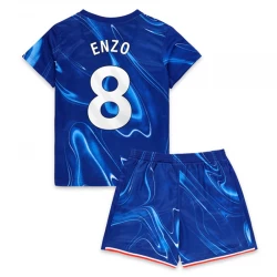 Dzieci Koszulka Chelsea FC Enzo Fernández #8 Komplet 2024/25 Domowa