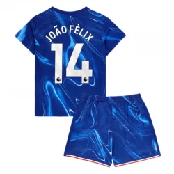 Dzieci Koszulka Chelsea FC Joao Felix #14 Komplet 2024/25 Domowa