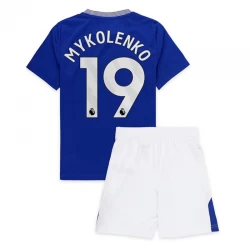Dzieci Koszulka Everton FC Mykolenko #19 Komplet 2024/25 Domowa
