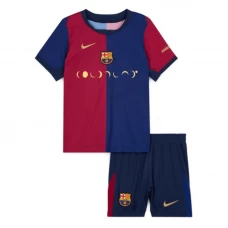 Dzieci Koszulka FC Barcelona Komplet 2024/25 Coldplay Domowa