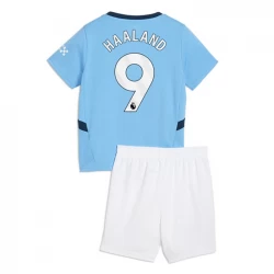 Dzieci Koszulka Manchester City Erling Haaland #9 Komplet 2024/25 Domowa