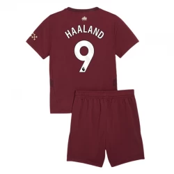 Dzieci Koszulka Manchester City Erling Haaland #9 Komplet 2024/25 Trzecia