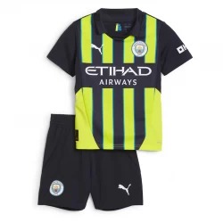 Dzieci Koszulka Manchester City Komplet 2024/25 Wyjazdowa