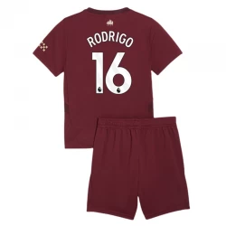 Dzieci Koszulka Manchester City Rodrigo #16 Komplet 2024/25 Trzecia