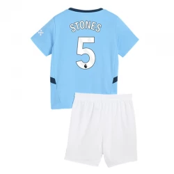 Dzieci Koszulka Manchester City Stones #5 Komplet 2024/25 Domowa