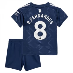 Dzieci Koszulka Manchester United Bruno Fernandes #8 Komplet 2024/25 Wyjazdowa