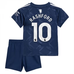 Dzieci Koszulka Manchester United Marcus Rashford #10 Komplet 2024/25 Wyjazdowa