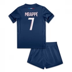 Dzieci Koszulka Paris Saint-Germain PSG Mbappe #7 Komplet 2024/25 Domowa