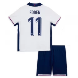 Dzieci Koszulka Piłkarska Anglia Phil Foden #11 Komplet Euro 2024 Domowa
