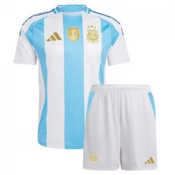 Dzieci Koszulka Piłkarska Argentyna Komplet Copa America 2024 Domowa