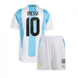 Dzieci Koszulka Piłkarska Argentyna Lionel Messi #10 Komplet Copa America 2024 Domowa
