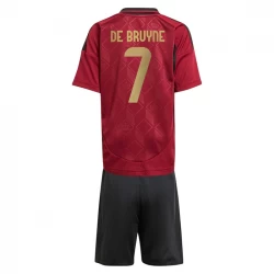 Dzieci Koszulka Piłkarska Belgia Kevin De Bruyne #7 Komplet Euro 2024 Domowa