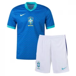 Dzieci Koszulka Piłkarska Brazylia Komplet Copa America 2024 Wyjazdowa
