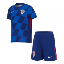Dzieci Koszulka Piłkarska Chorwacja Komplet Euro 2024 Wyjazdowa