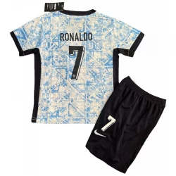Dzieci Koszulka Piłkarska Portugalia Cristiano Ronaldo #7 Komplet Euro 2024 Wyjazdowa