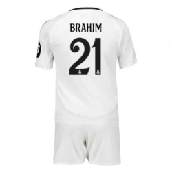Dzieci Koszulka Real Madryt Brahim #21 Komplet 2024/25 HP Domowa