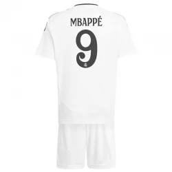 Dzieci Koszulka Real Madryt Mbappe #9 Komplet 2024/25 Domowa