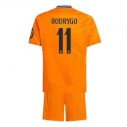 Dzieci Koszulka Real Madryt Rodrygo #11 Komplet 2024/25 HP Wyjazdowa