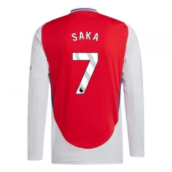 Koszulka Arsenal FC Bukayo Saka #7 2024/25 Domowa Długi Rękaw