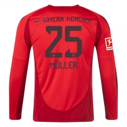 Koszulka Bayern Monachium Muller #25 2024/25 Domowa Długi Rękaw