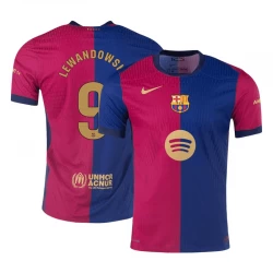 Koszulka FC Barcelona Robert Lewandowski #9 2024/25 New Spotify Logo Domowa