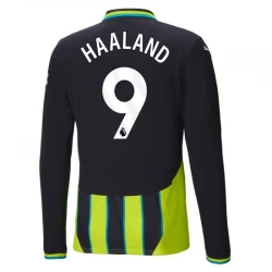Koszulka Manchester City Erling Haaland #9 2024/25 Wyjazdowa Długi Rękaw