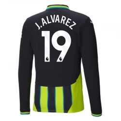 Koszulka Manchester City J. Alvarez #19 2024/25 Wyjazdowa Długi Rękaw