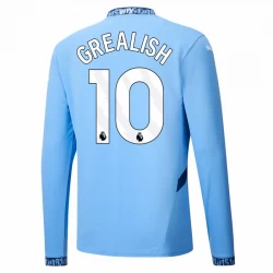 Koszulka Manchester City Jack Grealish #10 2024/25 Domowa Długi Rękaw