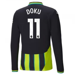 Koszulka Manchester City Jérémy Doku #11 2024/25 Wyjazdowa Długi Rękaw