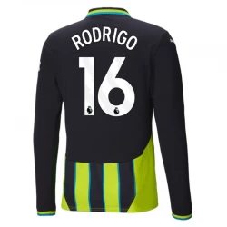 Koszulka Manchester City Rodrigo #16 2024/25 Wyjazdowa Długi Rękaw