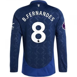 Koszulka Manchester United Bruno Fernandes #8 2024/25 Wyjazdowa Długi Rękaw