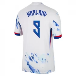 Koszulka Norwegia Erling Haaland #9 2024 Wyjazdowa