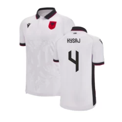 Koszulka Piłkarska Albania Hysaj #4 Euro 2024 Wyjazdowa