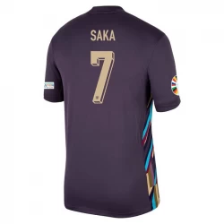 Koszulka Piłkarska Anglia Bukayo Saka #7 Euro 2024 Wyjazdowa