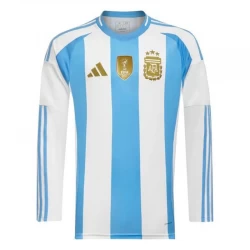Koszulka Piłkarska Argentyna Copa America 2024 Domowa Długi Rękaw