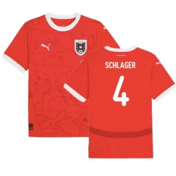 Koszulka Piłkarska Austria Schlager #4 Euro 2024 Domowa