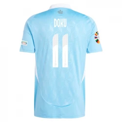 Koszulka Piłkarska Belgia Jérémy Doku #11 Euro 2024 Wyjazdowa