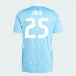 Koszulka Piłkarska Belgia Jérémy Doku #25 Euro 2024 Wyjazdowa