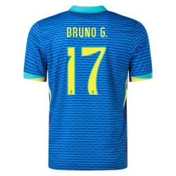 Koszulka Piłkarska Brazylia Bruno Guimarães #17 Copa America 2024 Wyjazdowa