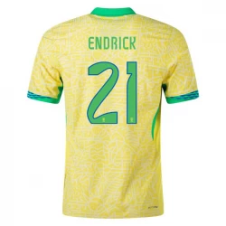 Koszulka Piłkarska Brazylia Endrick #21 Copa America 2024 Domowa