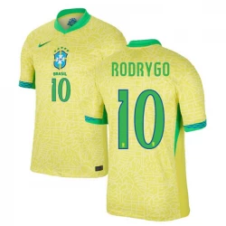 Koszulka Piłkarska Brazylia Rodrygo #10 Copa America 2024 Domowa